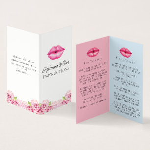 Lipsense Anwendungs-Anweisungen Visitenkarten