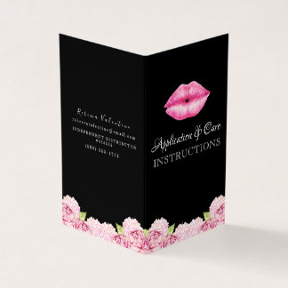 Lipsense Anwendungs-Anweisungs-Broschüre Visitenkarten