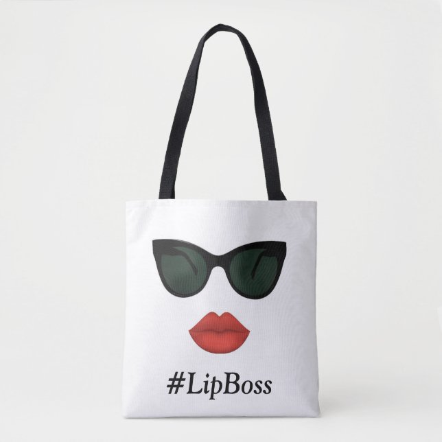 LipSense Lippenchef-Tasche mit den Kuss-Rot-Lippen Tasche (Vorderseite)