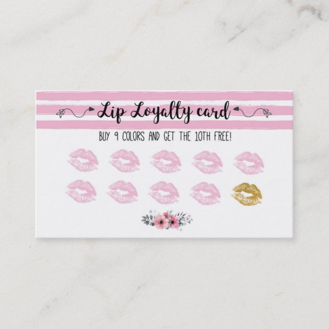 Lipsense loyalty card treuekarte (Vorderseite)