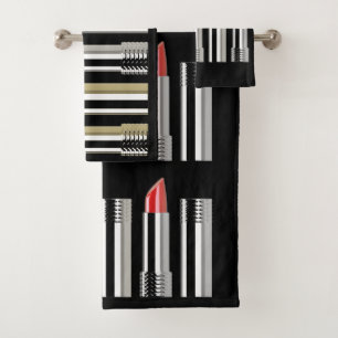 Lipstick Badhandtuch Set
