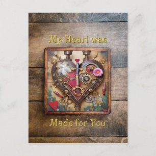 Lipstick-Blume Postkarte