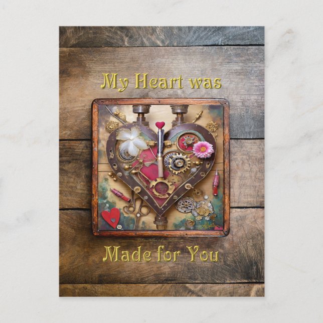 Lipstick-Blume Postkarte (Vorderseite)