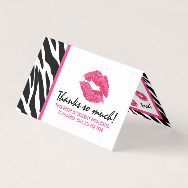 Lipstick Distributeur Loyalty Stamp Kiss Merci (Front)