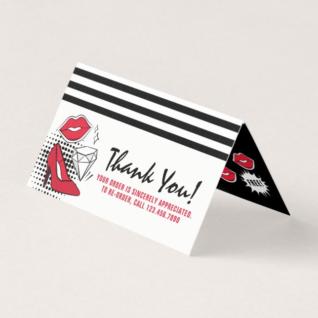 Lipstick Distributeur Loyalty Stamp Kiss Merci (Front)
