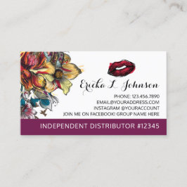 Lipstick-Distributor Moderner Treuepunch Treuekarte