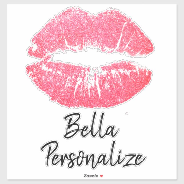 Lipstick-Druckpinsel Aufkleber (Blatt)