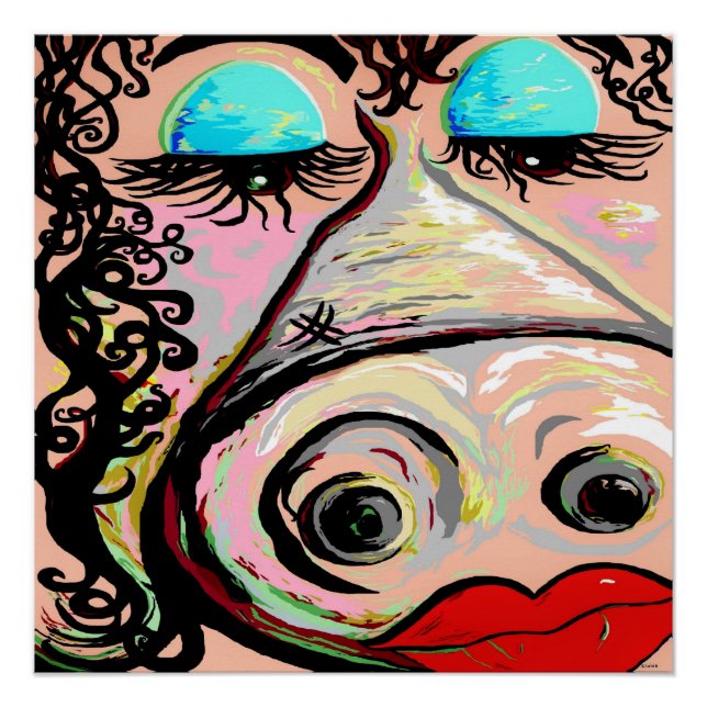Lipstick für ein Schwein! Poster (Vorderseite)