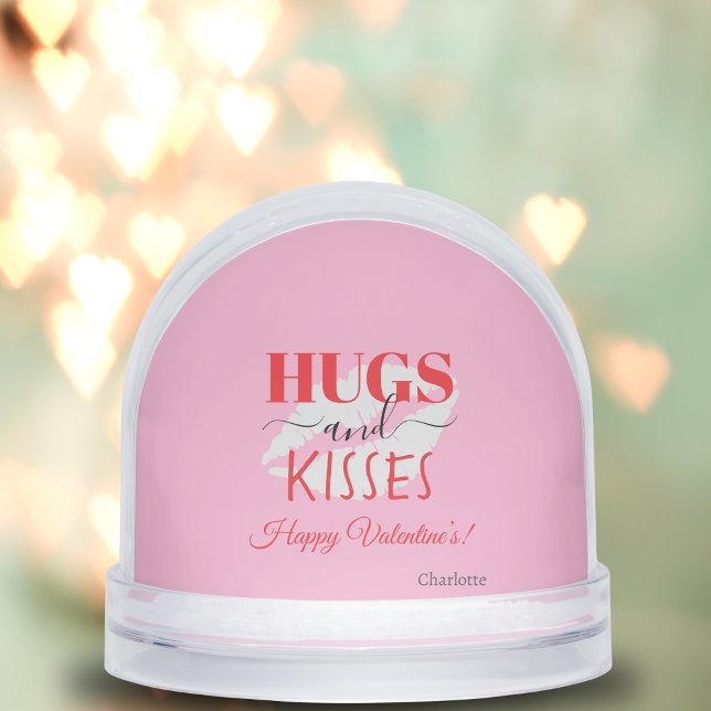 Lipstick Kiss Romantique cadeau unique pour lui (Funny Gifts For Husband Or Wife VDay Red Lips Snow Globes)