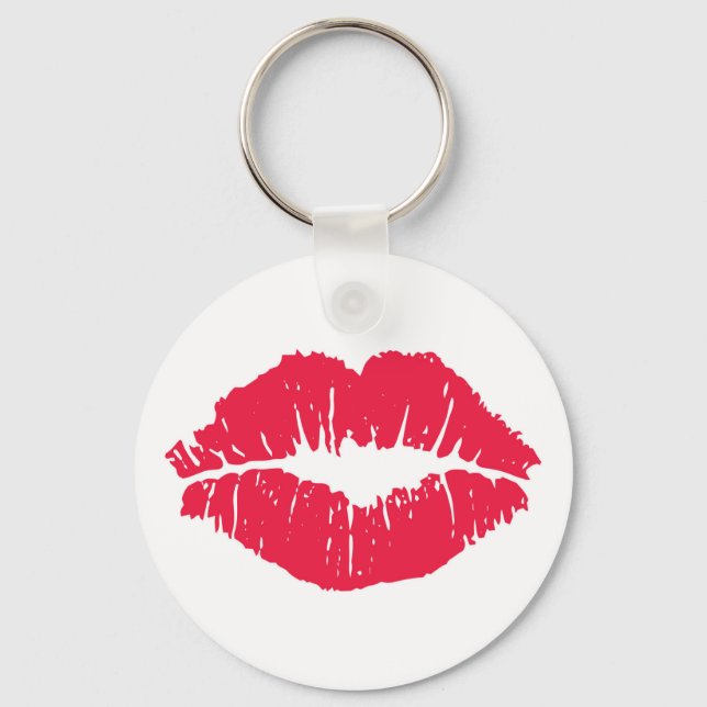 Lipstick Kiss Schlüsselanhänger (Vorderseite)