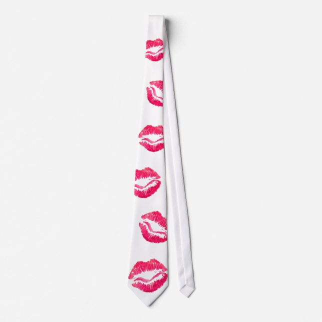 Lipstick kisses novelity krawatte (Vorderseite)