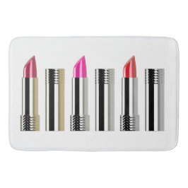Lipstick Kosmetologie der Schönheit Silber pink we Badematte
