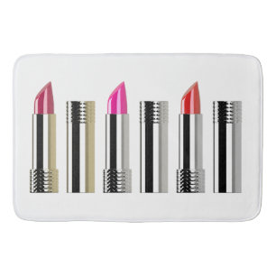 Lipstick Kosmetologie der Schönheit Silber pink we Badematte