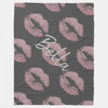 Lipstick-Kuss Pink-Lippenfärbung grau niedlich