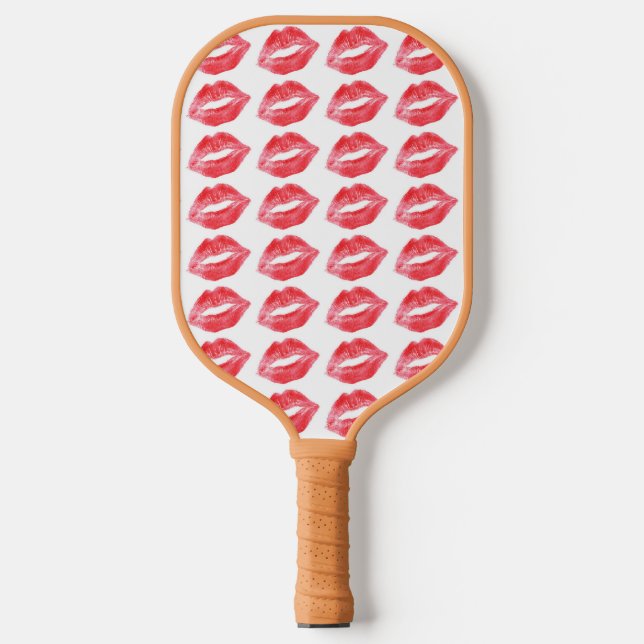 Lipstick-Küsse Pickleball Schläger (Vorderseite)