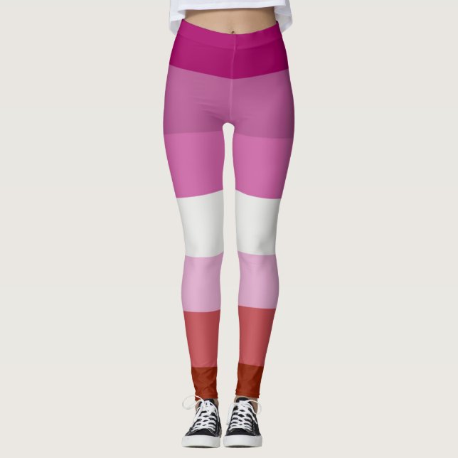 Lipstick Lesbische Pride Colors - Leggings (Vorderseite)