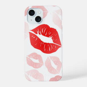 Lipstick-Lippen iPhone 15 Hülle