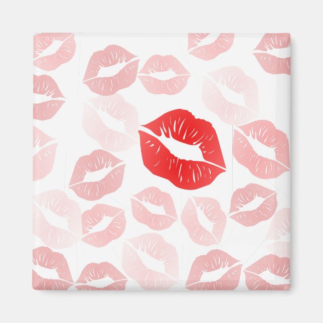 Lipstick-Lippen Magnet (Vorne)