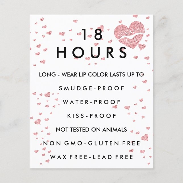 Lipstick-Makeup-Distributor Flyer (Vorne)