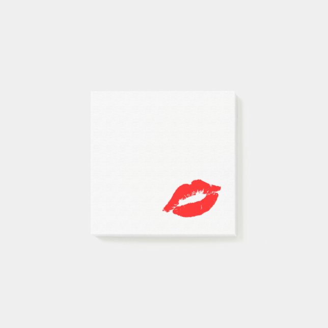 Lipstick-Mark Post-it Klebezettel (Vorderseite)