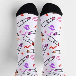 Lipstick Muster Socken