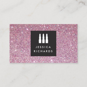 Lipstick-Trio-Logo für Freelance-Makeup-Künstler I Visitenkarte