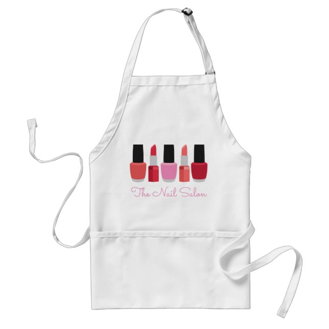 Lipstick und Nagelpolnische Personalisierte Schürz Schürze (Vorne)