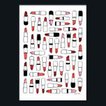 Lipsticks drucken poster<br><div class="desc">Stilvoller Druck mit Lippenstift-Abbildung</div>
