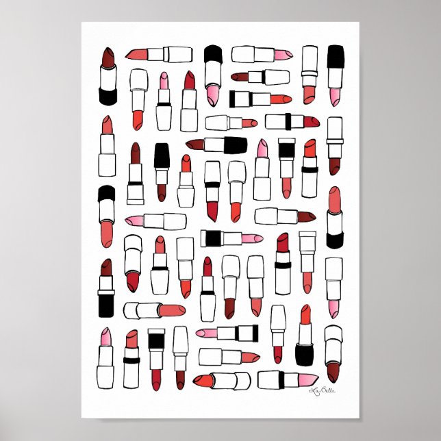 Lipsticks drucken poster (Vorne)