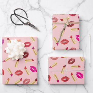 Lipsticks Geschenkpapier Set