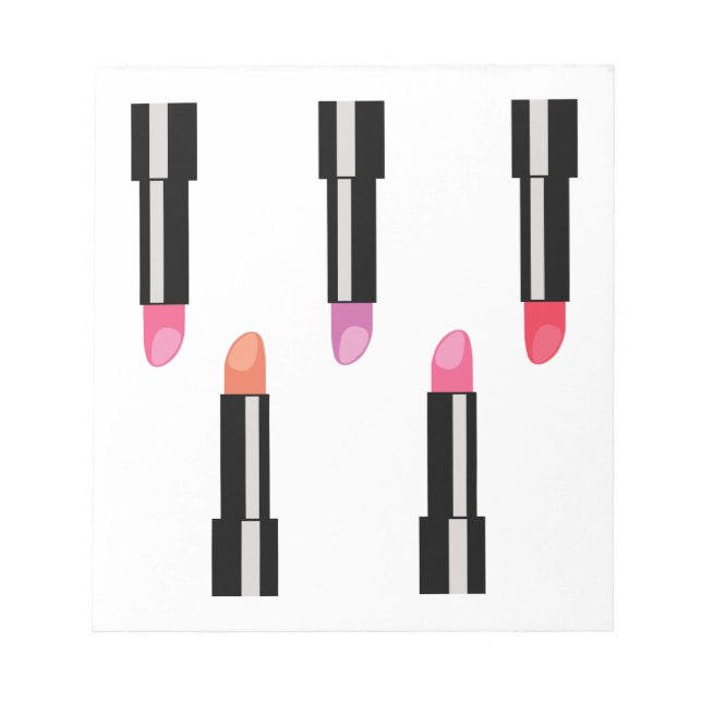 Lipsticks Notizblock (Vorderseite)