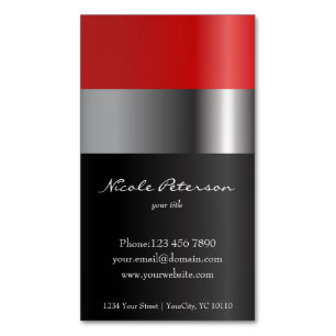 Lipstik rouge - maquillage - cartes de visite