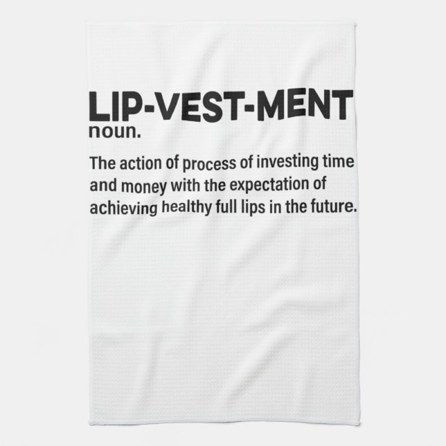 Lipvestream Lip Filler Quote Nurse Injec Geschirrtuch (Vertikal)