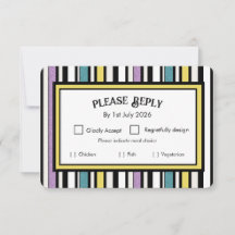 Liqourice Candy Stripe - UAWG Hochzeitskarte