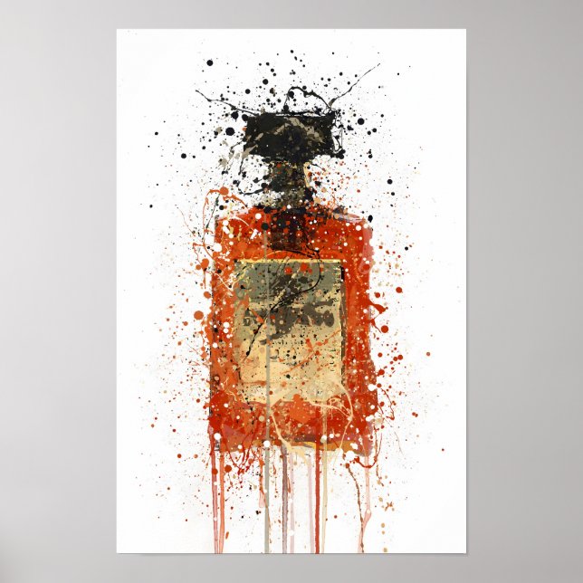 Liqueur Bottle Wall Art Print 'Almond' Poster (Vorne)