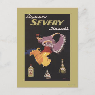 Liqueurs Severy Hasselt Werbeplakat Postkarte