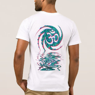 Liquid Aqua Sanskrit OM Signature Shirt