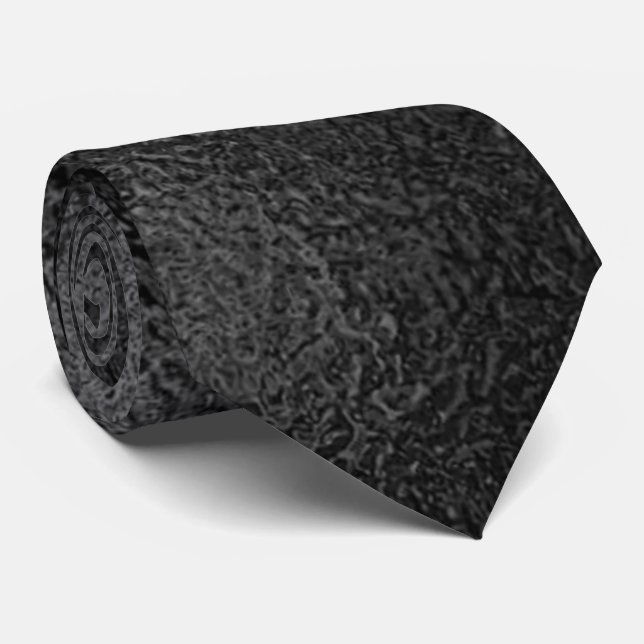 Liquid Black Gloss Neck Tie Krawatte (Gerollt)