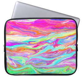 Liquid Color Neon Laptop Sleeve