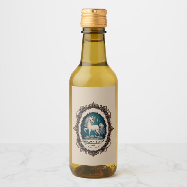 Liquid Funny Sticker Nom de partie bouteille Gin U (Devant)