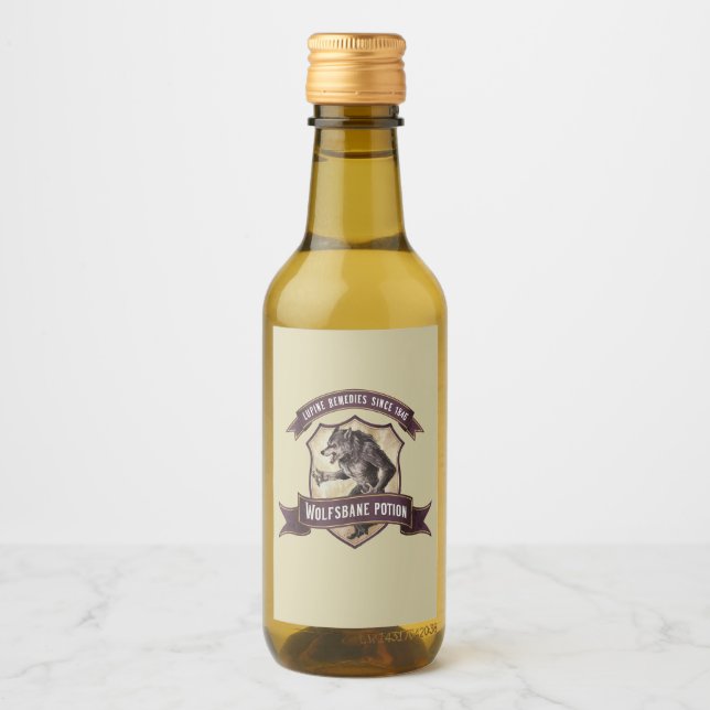 Liquid Funny Sticker Nom de partie bouteille Gin U (Devant)