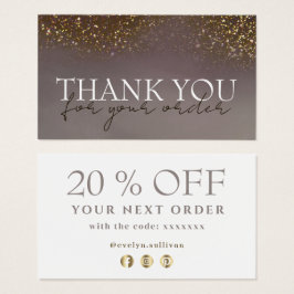 Liquid Glitzer dank Discount Card