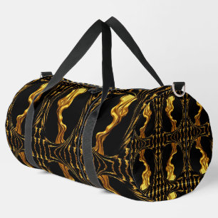 Liquid Gold Black Monochrom Achempong Christian Duffle Bag