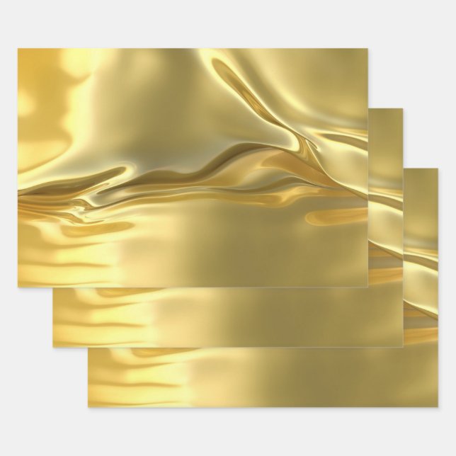 Liquid Gold Digital Print Geschenkpapier Set (Set)