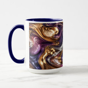 Liquid Gold Marmor Morgenkaffeetasse Ästhetik Tasse