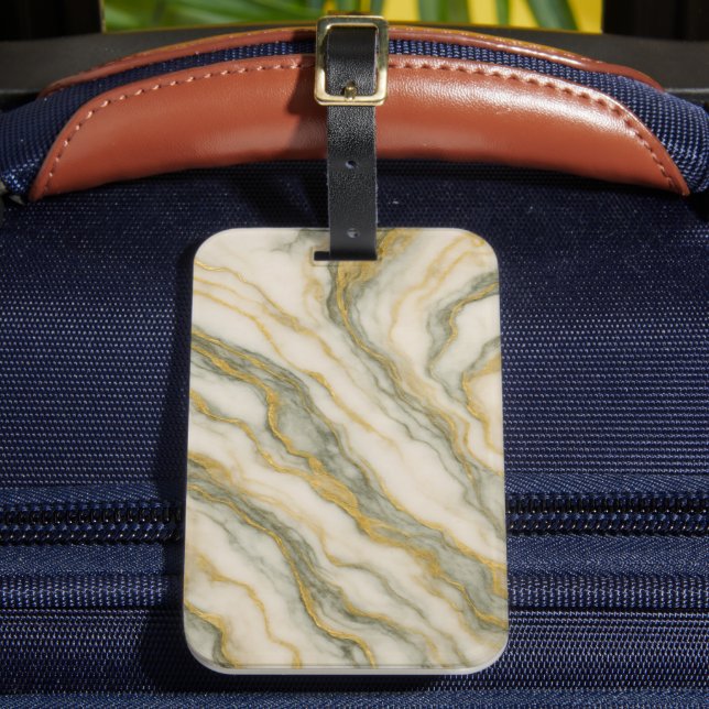 Liquid Gold Veins Gepäckanhänger (Vorderseite Insitu 2)