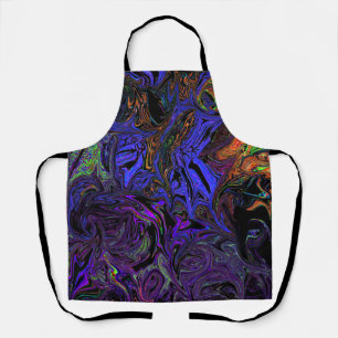 Liquid Graffiti Lila Schürze