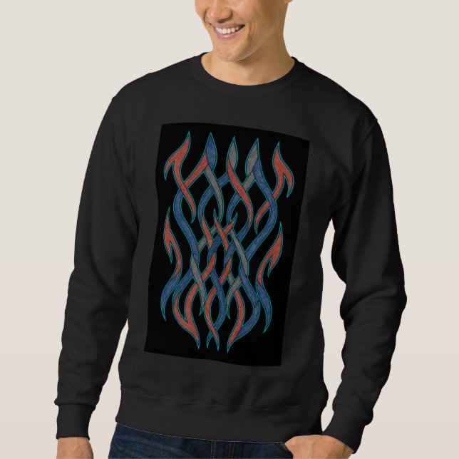 Liquid Harmony Drip Art Sweatshirt (Devant)