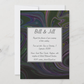 Liquid Marble Wedding Einladung