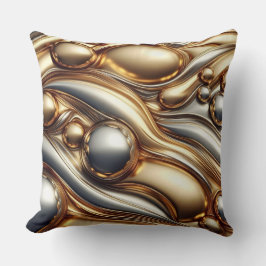 liquid metal look  kissen